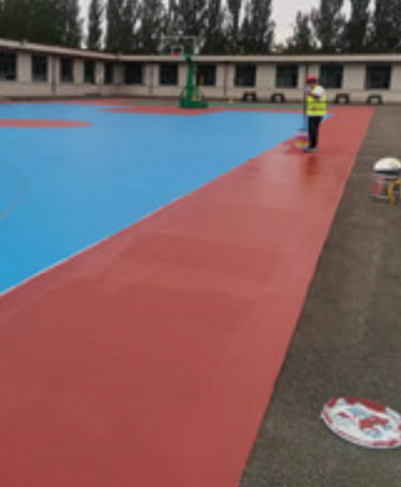 浦江旧篮球场地面改造翻新整改   